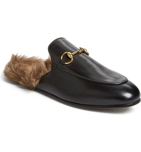 gucci princetown loafers with fur size 7.5|Gucci princetown loafers women.